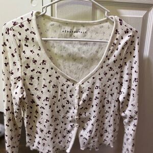 Aeropostale long sleeve crop top